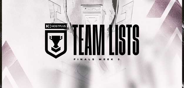 Hostplus Cup Finals Week 3 team lists