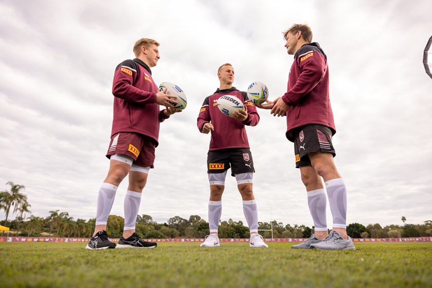 Tom Dearden, Daly Cherry-Evans and Harry Grant.