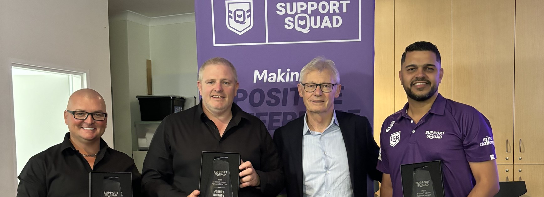 'Made me a better coach': Support Squad award winner Raithby honoured