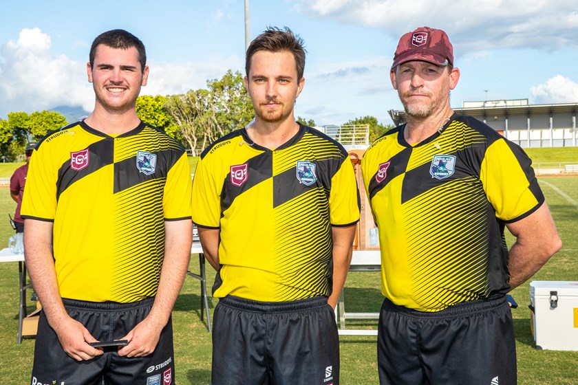 Match officials involved in the Foley Shield over the long weekend. Photo: Dom Chaplin/QRL