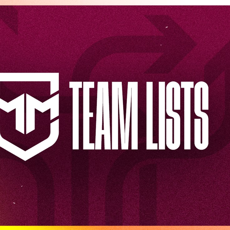 Round 6 Mal Meninga Cup team lists