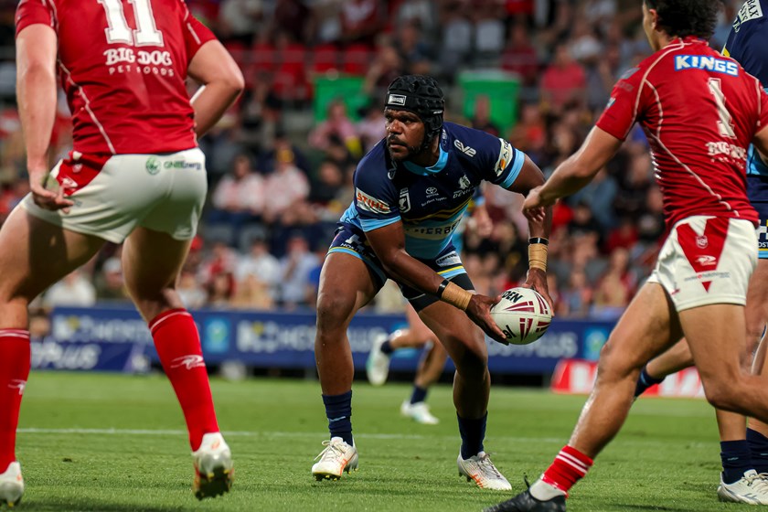 Kierran Moseley in action for the Devils in the 2024 Hostplus Cup grand final. Photo: Erick Lucero/QRL