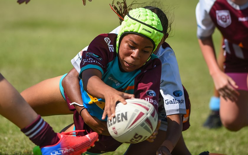 Kids competing at this week's Townsville carnival. Photo: Scott Radford-Chisholm/QRL