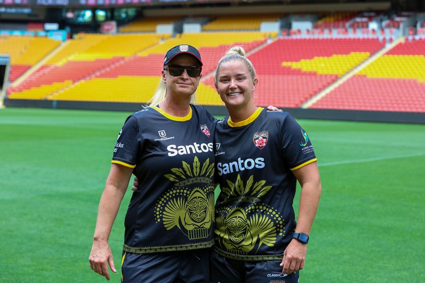 Tahnee Norris and Meg Ward. Photo: Jorja Brinums/QRL