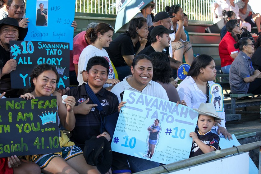 Goodna's Savannah Tato had plenty of fans. Photo: Jacob Grams/QRL