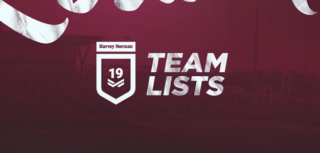 Round 5 Harvey Norman Under 19s team lists