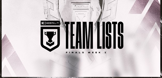 Hostplus Cup Finals Week 1 team lists