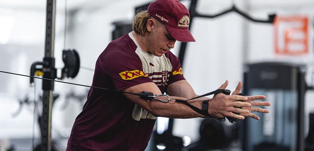 In pictures: Maroons hit the gym ahead of the decider