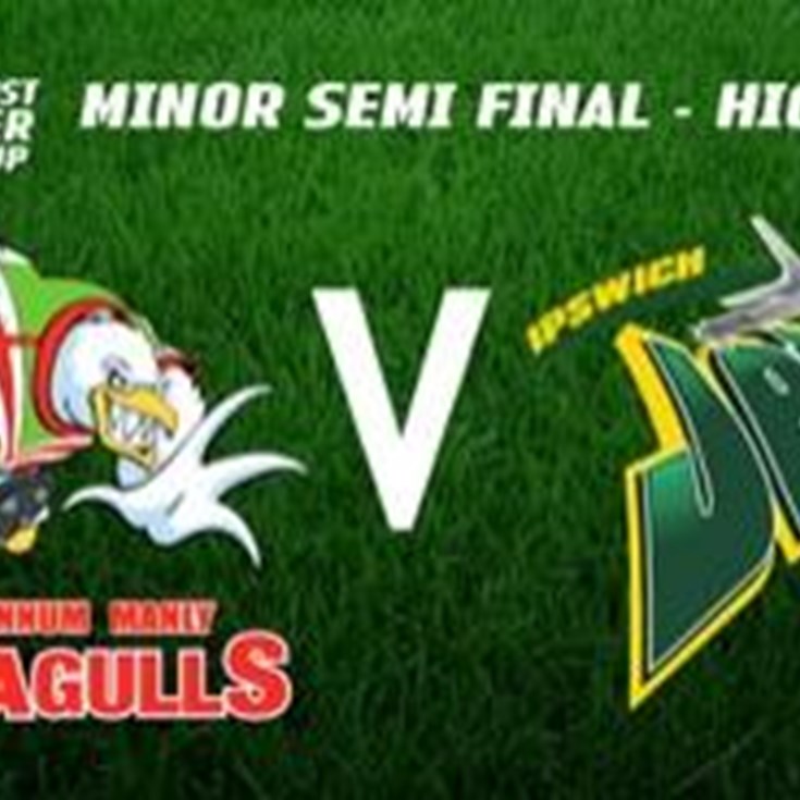 Minor Semi Final Wynnum Manly Seagulls V Ipswich Jets Intrust Super Cup