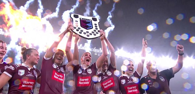 The Maroons raise the shield in Townsville