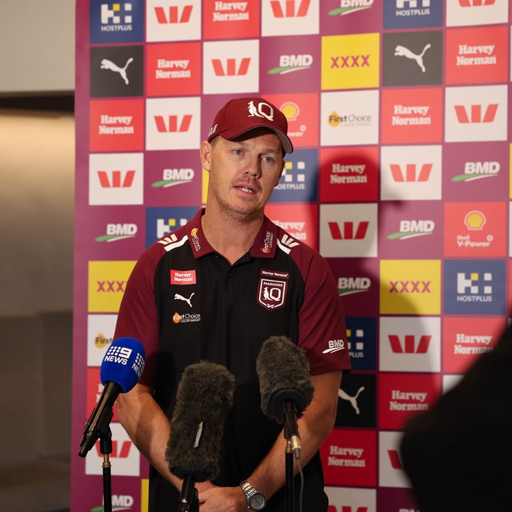 Media conference: Maroons assistant coach Nathan Cross